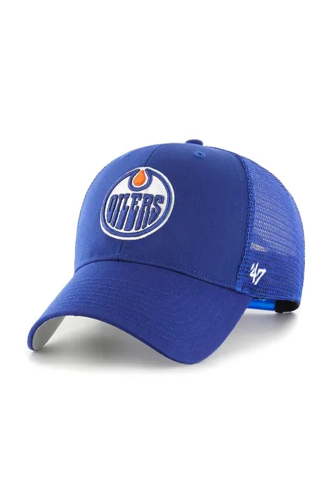 47 brand berretto da baseball NHL Edmonton Oilers colore blu H-BRANS06CTP-RY