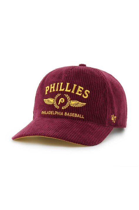 Κοτλέ καπέλο μπέιζμπολ 47 brand MLB Philadelphia Phillies B-SKYLC19EWP-CA