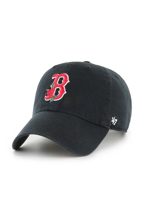Βαμβακερό καπέλο του μπέιζμπολ 47 brand MLB Boston Red Sox χρώμα: μαύρο, B-THRNC02GWS-BK