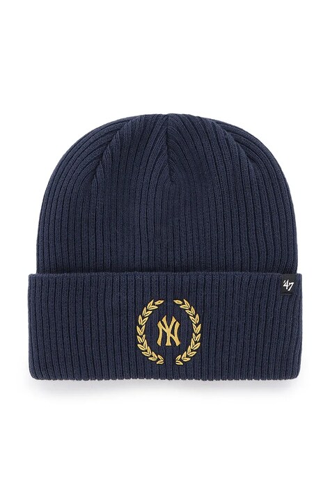 Шапка 47 brand MLB New York Yankees колір синій  B-SKYCK17XXE-NY