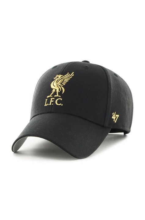 Кепка из смесовой шерсти 47 brand Liverpool FC цвет чёрный с аппликацией EPL-MTLCS04WBP-BKB