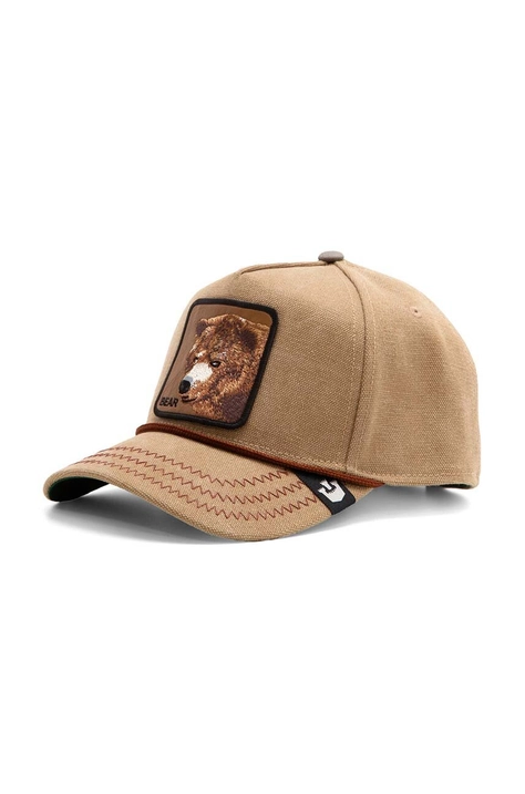 Goorin Bros berretto da baseball in cotone Bare Duck colore beige con applicazione 101-1519