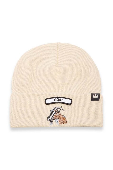 Вълнена шапка Goorin Bros Soft Rock Goat в бежово от вълна 107-1804