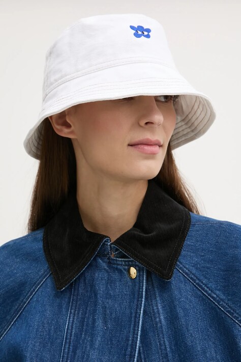 Renewed farmer sapka Creative Upcycling fehér, pamut, Renewed INTU x Answear