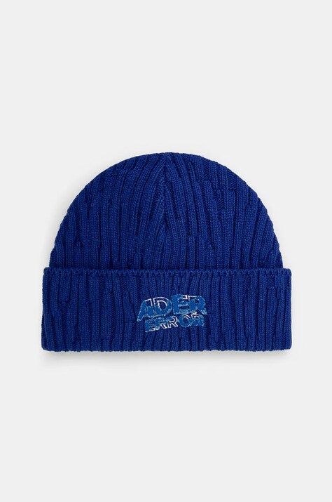 Ader Error wool beanie blue color BN26FYHW0501BL