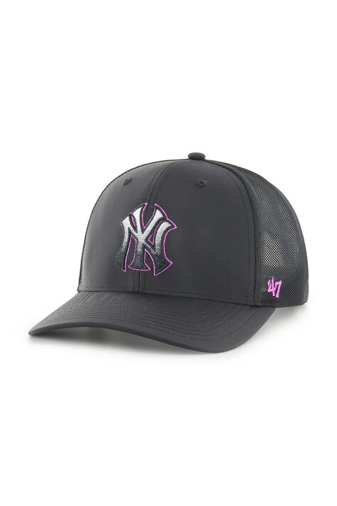 47 brand șapcă MLB New York Yankees culoarea negru, uni, B-VOLCT17BBP-BKA