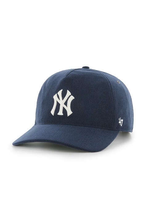47 brand șapcă de baseball din bumbac MLB New York Yankees culoarea albastru marin, neted, B-TCDLC17IWP-NY