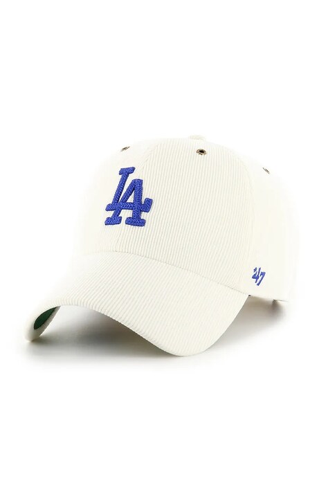 47 brand șapcă MLB Los Angeles Dodgers culoarea gri, cu imprimeu, B-TCDCU12IWS-SS
