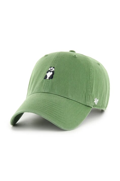 Bavlnená šiltovka 47 brand Animal Base Runner zelená farba, s nášivkou, XX-BSRIC1411GWS-FF