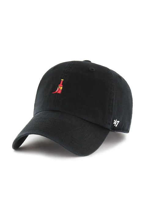 47 brand șapcă de baseball din bumbac Food Base Runner Icon culoarea negru, uni, XX-BSRIC1411GWS-BKG