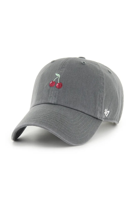 47 brand Pamut baseball sapka Fruit Base Runner Icon szürke, nyomott mintás, XX-BSRIC1411GWS-CCH