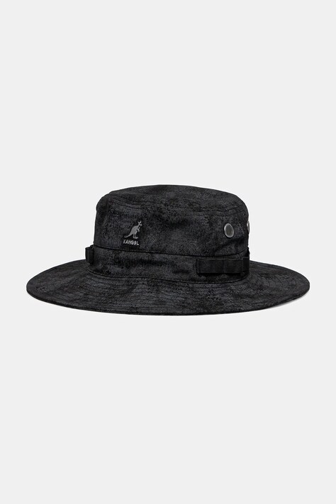 Kangol pălărie din bumbac SALVAGED OUTDOOR culoarea negru, bumbac, K5437.BK001