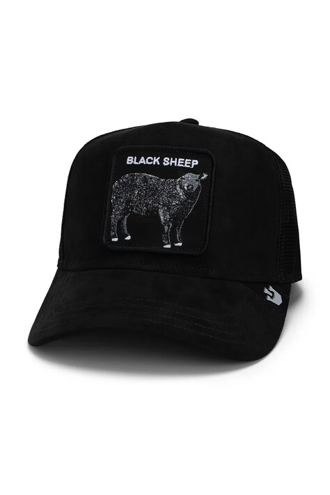 Goorin Bros șapcă The Suede Sheep culoarea negru, cu imprimeu, 101-1746