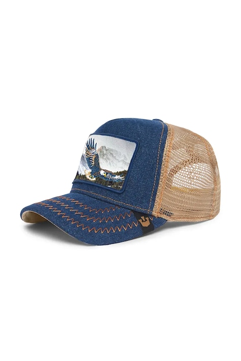 Goorin Bros șapcă Born Free culoarea bleumarin, cu imprimeu, 101-2030