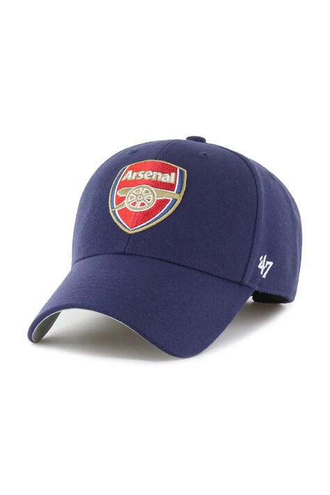 47 brand șapcă de baseball din bumbac Arsenal FC culoarea albastru marin, cu imprimeu, EPL-MVP30WBV-LNA