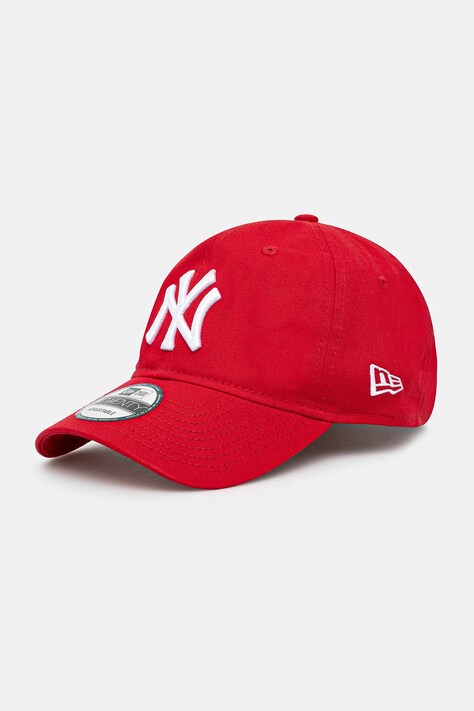 New Era cotton baseball cap red color smooth 60471474