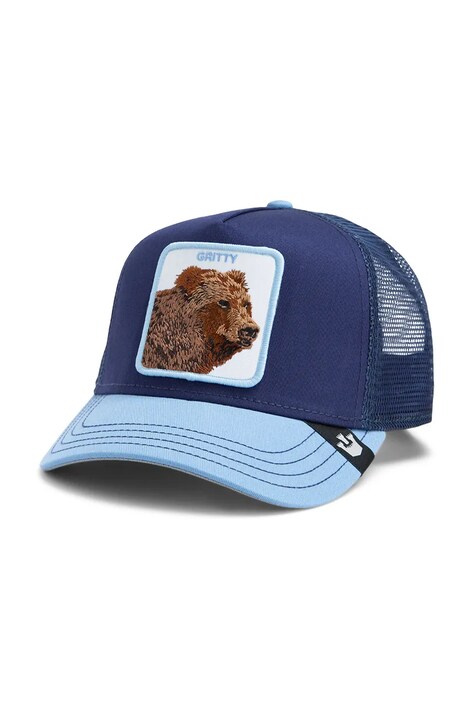 Kapa sa šiltom Goorin Bros The Gritty Bear boja: tamno plava, s aplikacijom, 101-1934