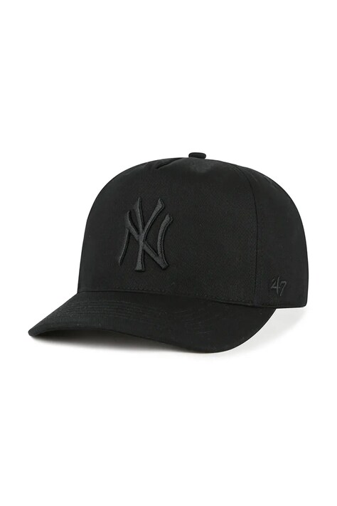 47 brand czapka z daszkiem bawełniana MLB New York Yankees kolor czarny B-FHTCH17GWP-BKB