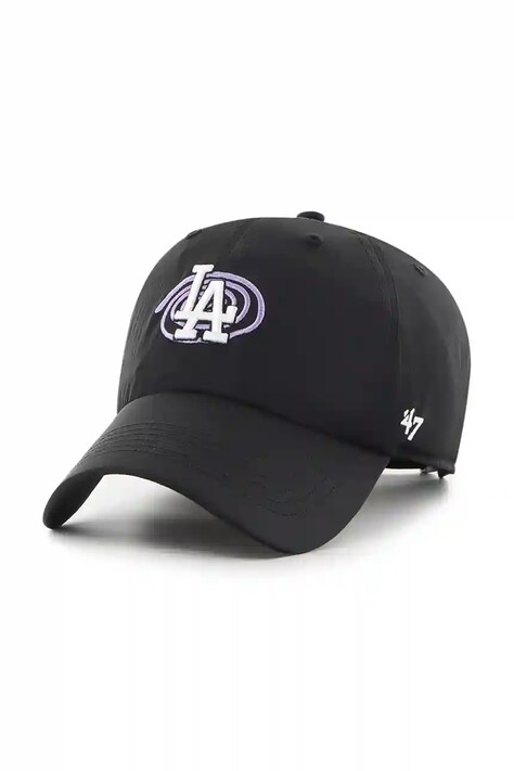 47 brand czapka z daszkiem MLB Los Angeles Dodgers kolor czarny B-PSYCU12C0W-BK