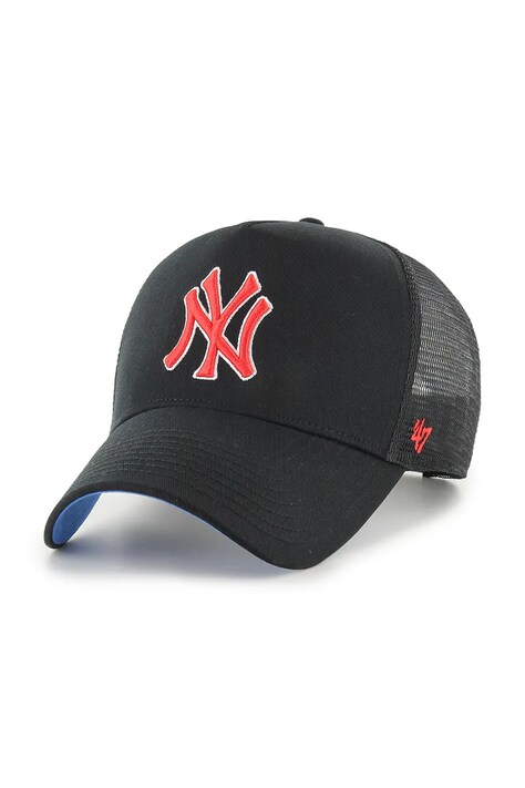 47 brand czapka z daszkiem MLB New York Yankees kolor czarny B-BLPOM17GWP-BKA