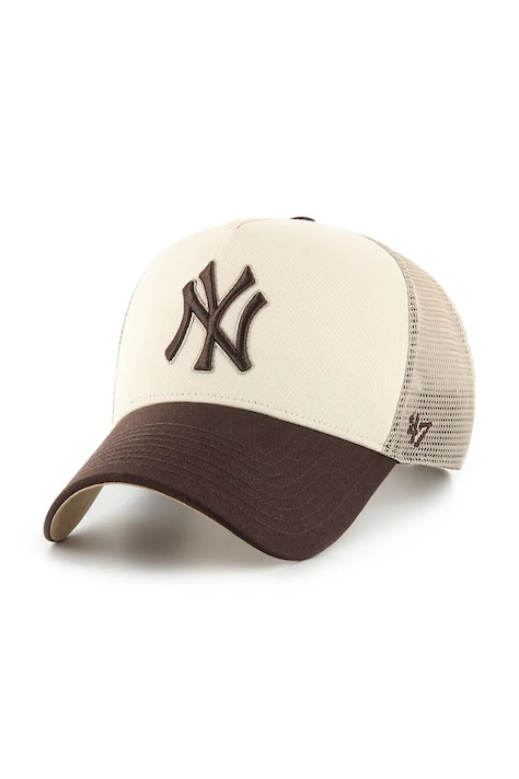 47 brand czapka z daszkiem MLB New York Yankees kolor beżowy B-BPTOM17CNP-NT