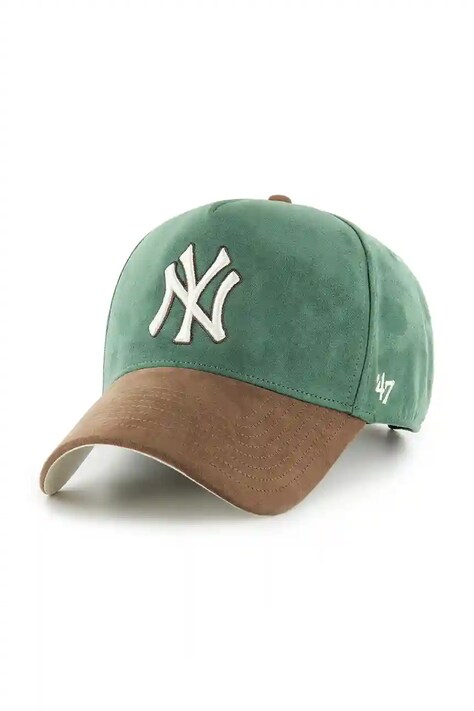 47 brand czapka z daszkiem MLB New York Yankees kolor zielony B-USMDT17USS-DG