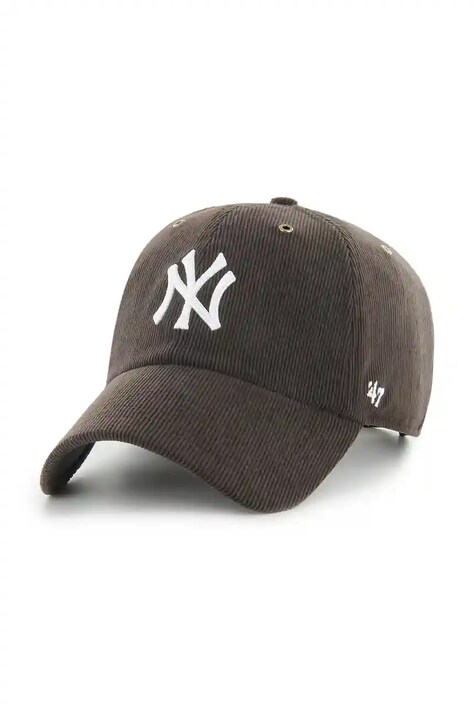 47 brand czapka z daszkiem MLB New York Yankees kolor brązowy B-TCDCU17IWS-BW