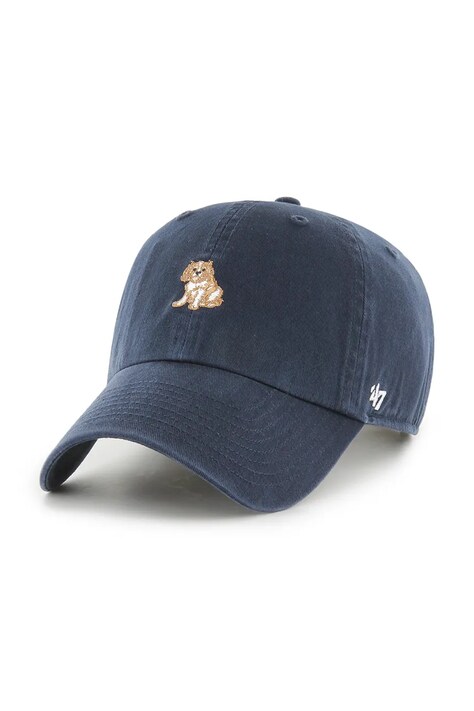 47 brand czapka z daszkiem bawełniana Dog Base Runner Icon kolor granatowy XXD-BSRIC08GWS-NY