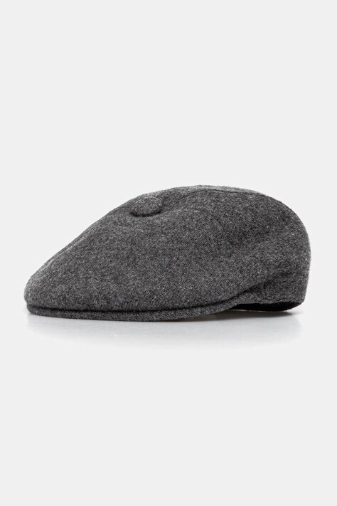 Kangol kaszkiet z wełną WOOL PANEL 575 kolor szary K3771.FL034