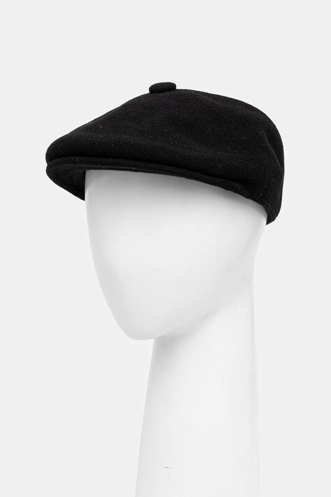 Kangol kaszkiet z wełną WOOL PANEL 575 kolor czarny K3771.BK001