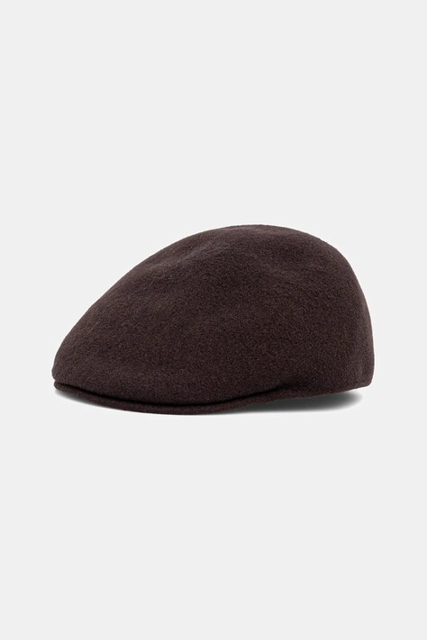 Kangol kaszkiet z wełną SEAMLESS WOOL 507 kolor brązowy K0875FA.ES220