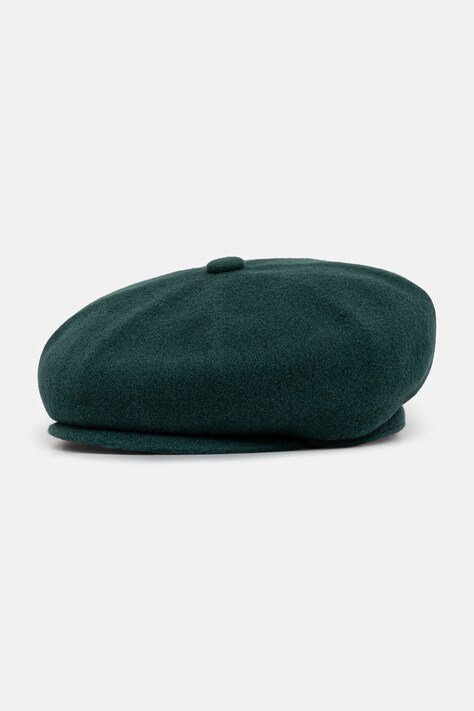 Kangol kaszkiet z wełną WOOL HAWKER kolor zielony K3164HT.DE301