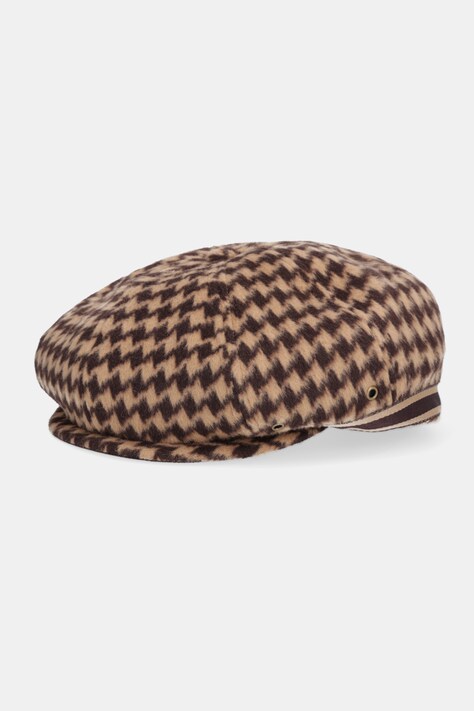 Kangol kaszkiet BLOCK ZIG kolor brązowy K5472.BR204