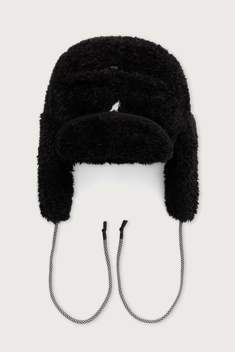 Kangol Ušanka FAUX SHEARLING UTILITY FLAP černá K5356.BK001