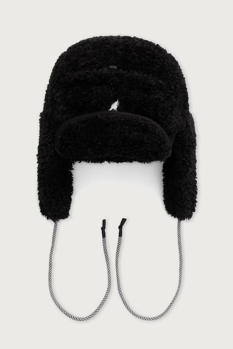 Kangol Czapka uszatka FAUX SHEARLING UTILITY FLAP czarna K5356.BK001