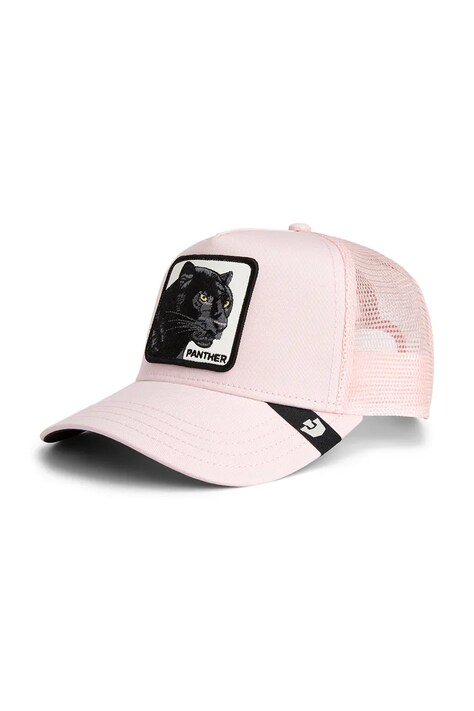 Goorin Bros czapka z daszkiem z dodatkiem bawełny Panther Trucker kolor różowy 101-2450