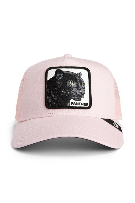 Goorin Bros czapka z daszkiem z dodatkiem bawełny Panther Trucker kolor różowy 101-2450