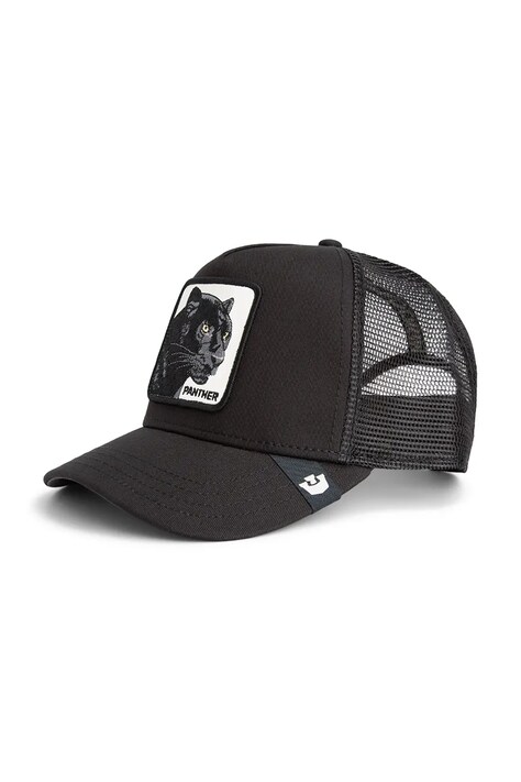 Goorin Bros czapka z daszkiem z dodatkiem bawełny Panther Trucker kolor czarny 101-2450