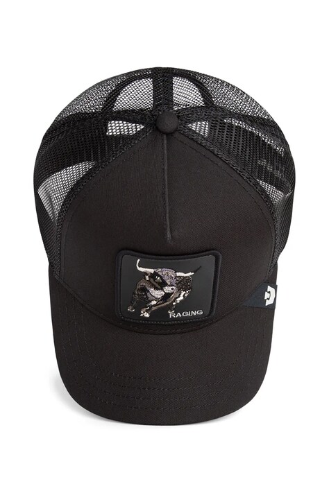 Goorin Bros czapka z daszkiem z dodatkiem bawełny Raging Trucker kolor czarny 101-2535
