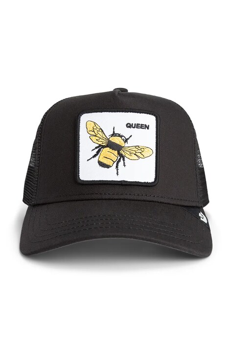 Goorin Bros czapka z daszkiem z dodatkiem bawełny Queen Trucker kolor czarny 101-2537