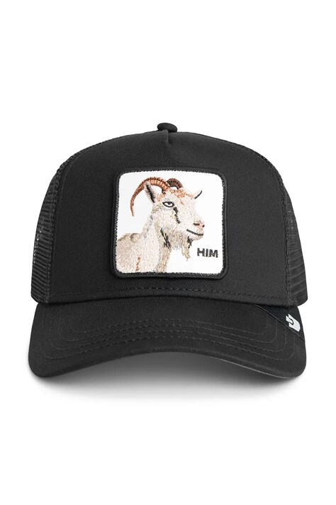Goorin Bros czapka z daszkiem z dodatkiem bawełny Him Trucker kolor czarny 101-2456