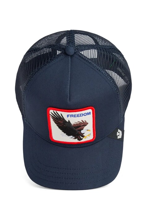 Goorin Bros czapka z daszkiem z dodatkiem bawełny Freedom Eagle Trucker kolor niebieski 101-2541