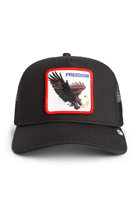 Goorin Bros czapka z daszkiem z dodatkiem bawełny Freedom Eagle Trucker kolor czarny 101-2541