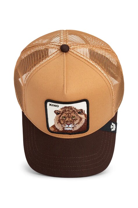 Goorin Bros czapka z daszkiem z dodatkiem bawełny King Trucker kolor brązowy 101-2459