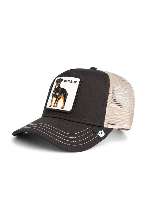 Goorin Bros czapka z daszkiem z dodatkiem bawełny Bad Boy Trucker kolor czarny 101-2538