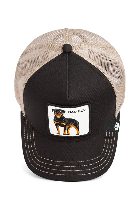 Goorin Bros czapka z daszkiem z dodatkiem bawełny Bad Boy Trucker kolor czarny 101-2538