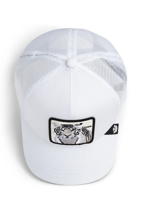 Goorin Bros czapka z daszkiem z dodatkiem bawełny Tiger Trucker kolor biały 101-2460