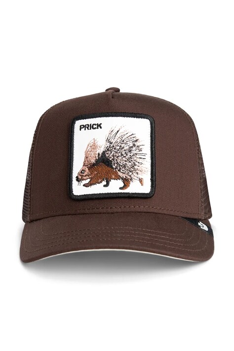 Goorin Bros czapka z daszkiem z dodatkiem bawełny Prick Trucker kolor brązowy 101-2542