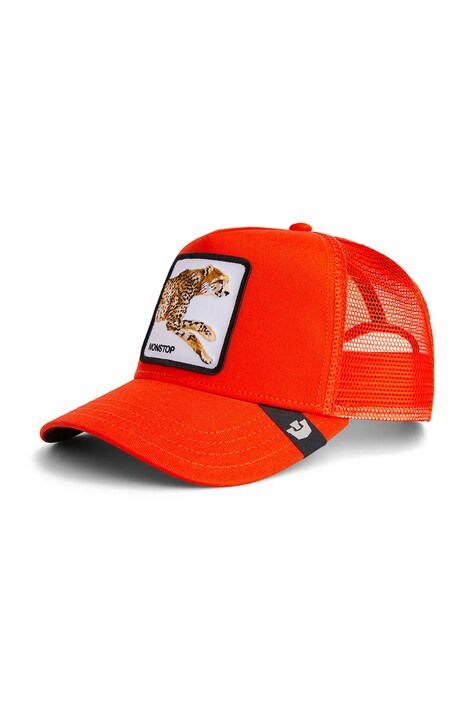 Goorin Bros czapka z daszkiem z dodatkiem bawełny The Nonstop Cheetah kolor pomarańczowy 101-2383