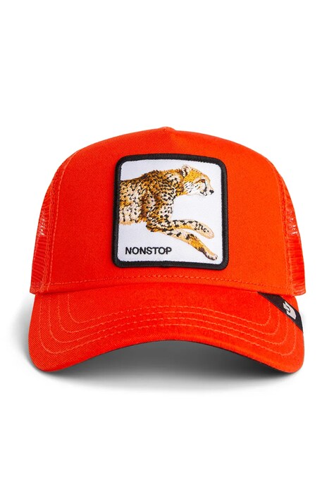 Goorin Bros czapka z daszkiem z dodatkiem bawełny The Nonstop Cheetah kolor pomarańczowy 101-2383